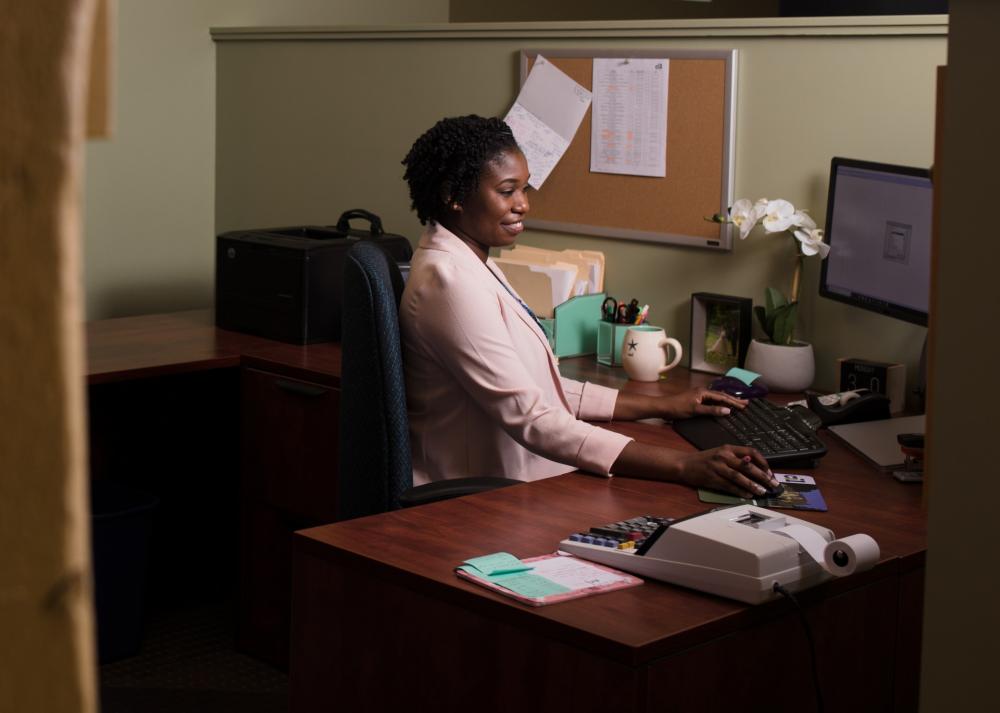 Nataki in her office