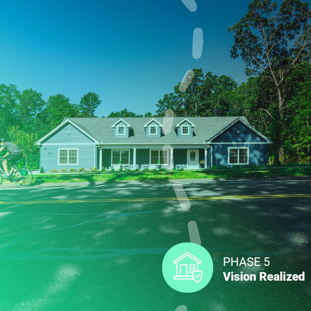 PHASE 5: Vision Realized    Celebration time! Once construction is complete, the built environment is yours to operate. Depending on project type, we will have conversations about important things to note regarding financing and property management. 