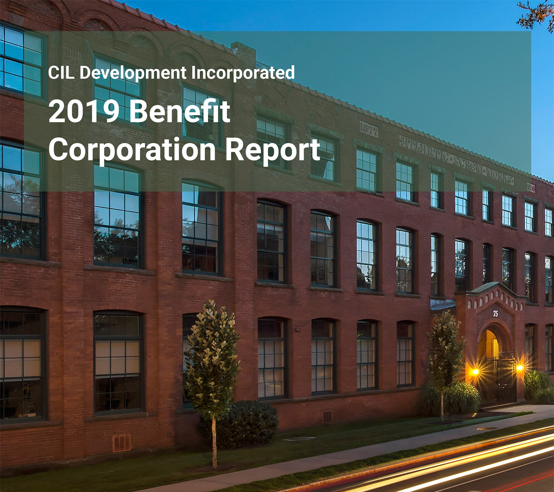 cover of 2019 Benefit Corporation Report