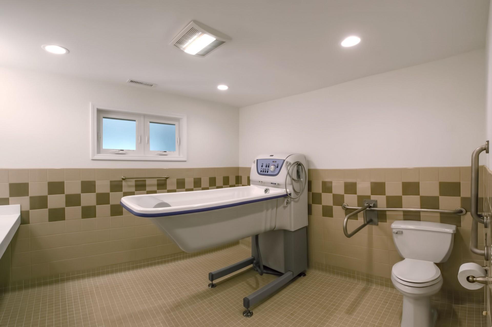 Bathroom with accessible fixtures